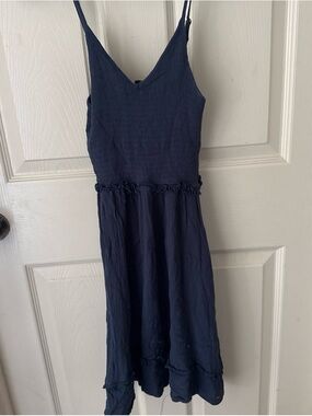 Roxy Navy Blue Spaghetti Strap Mini Dress